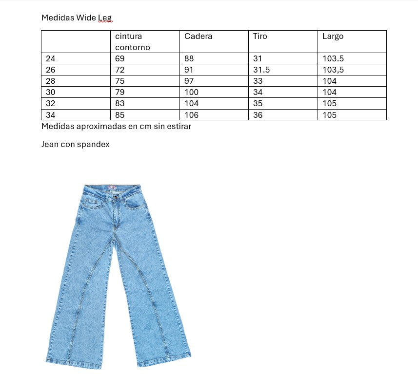 Wide Leg con costura