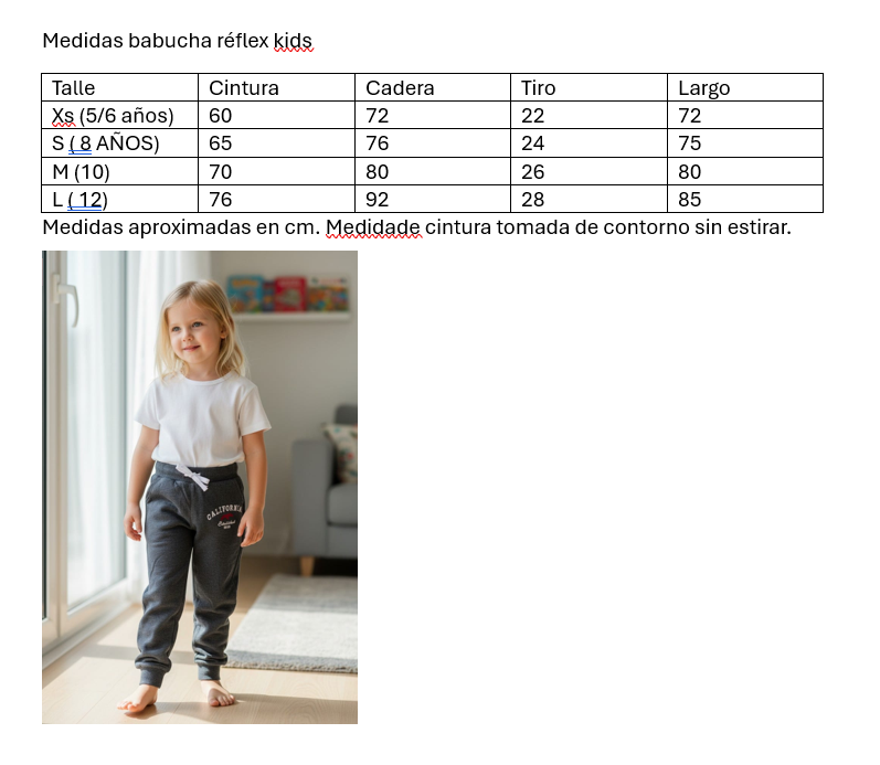 Babucha reflex nena