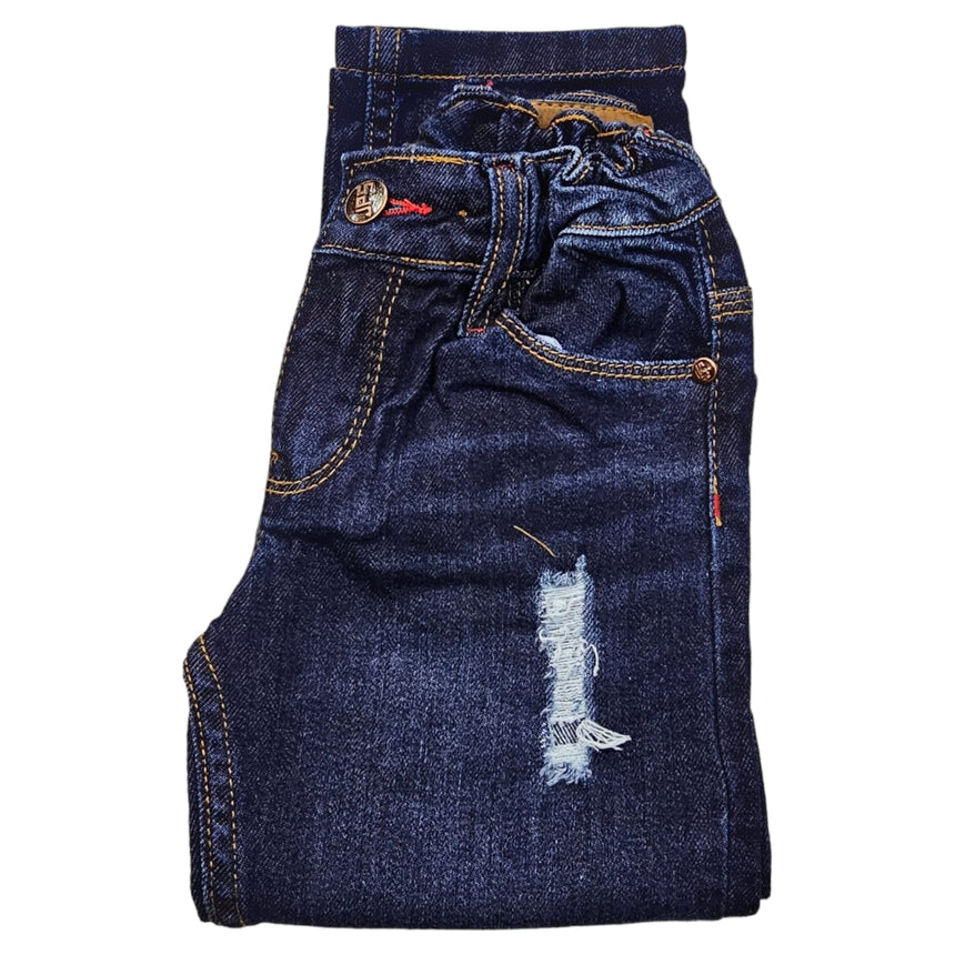 Jean para varon oscuro con roturas