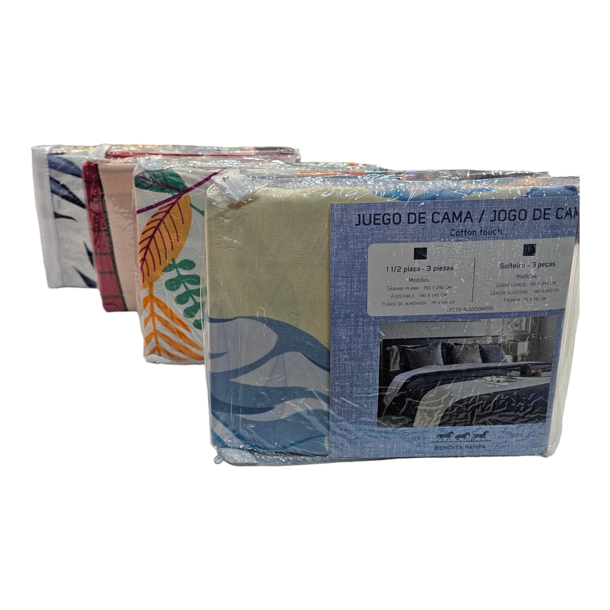 Juego de sanbanas 1 1/2 plaza Bendiata Pampa