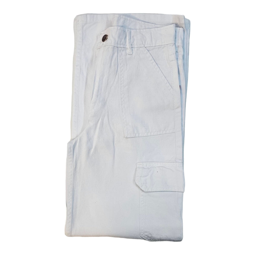 Jean cargo ancho sin licra