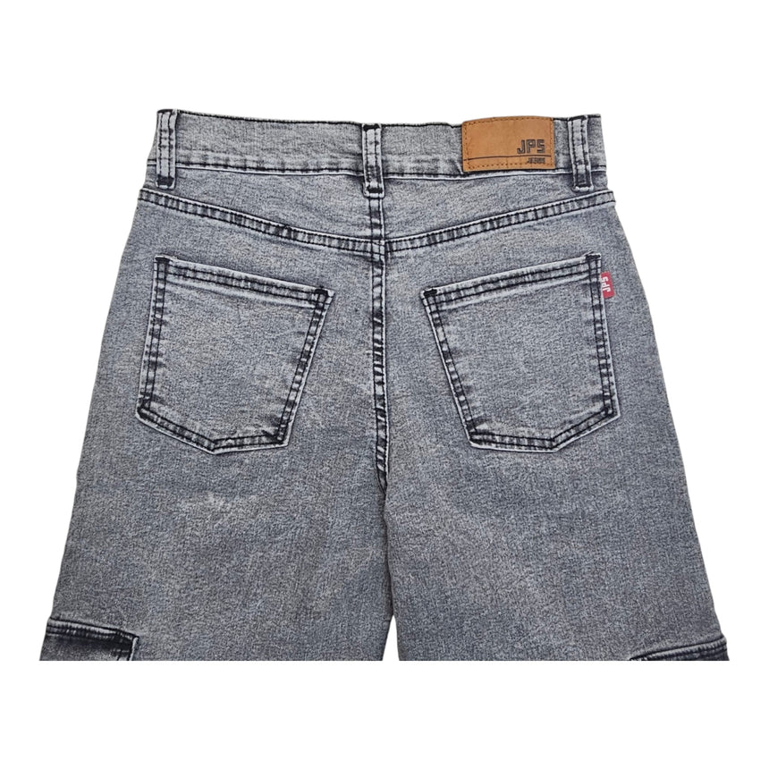 Cargo wide leg gris oscuro