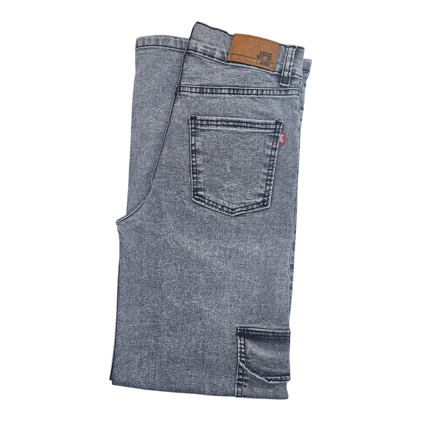 Cargo wide leg gris oscuro