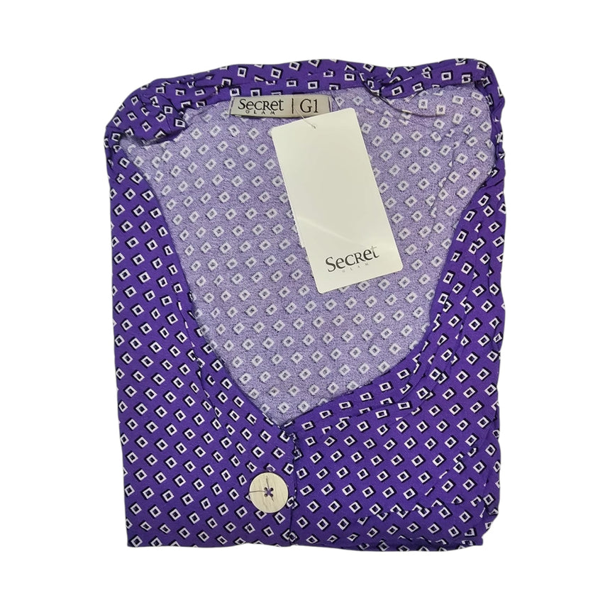 Blusa talle especial Secret con botones