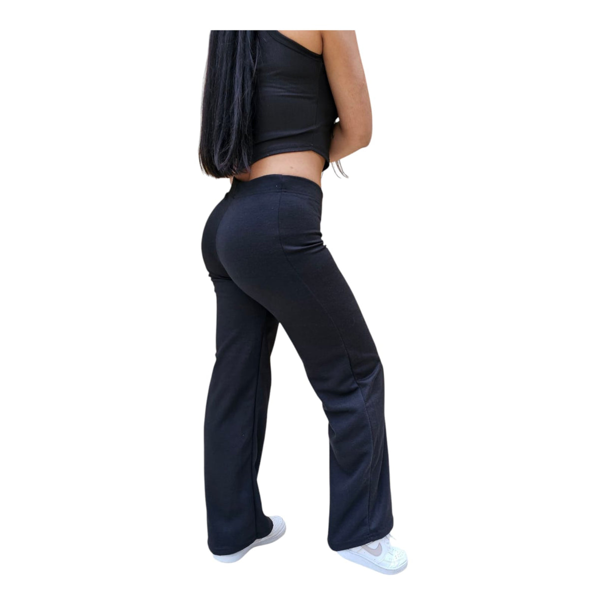 Pantalon negro recto