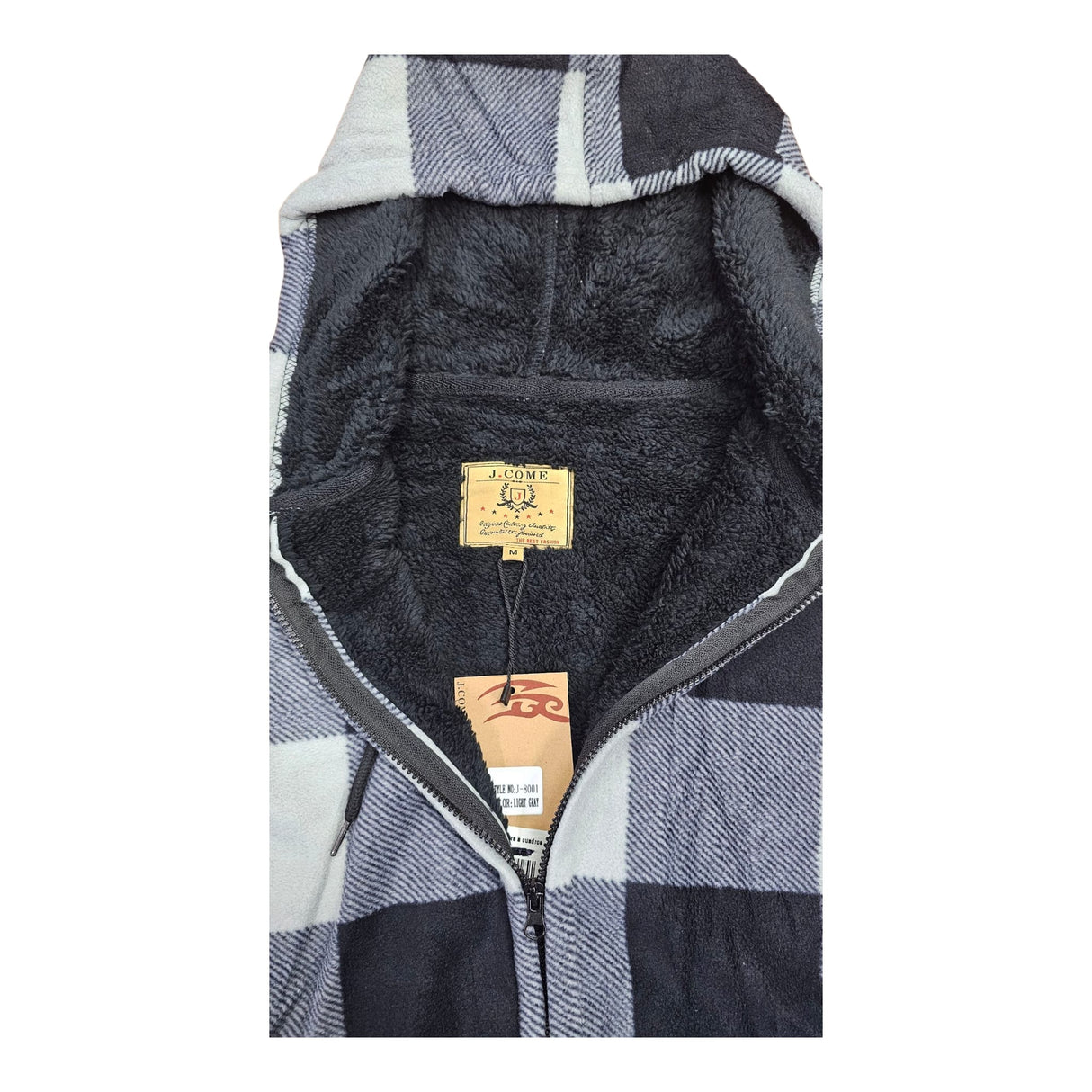 Campera a cuadros forrada