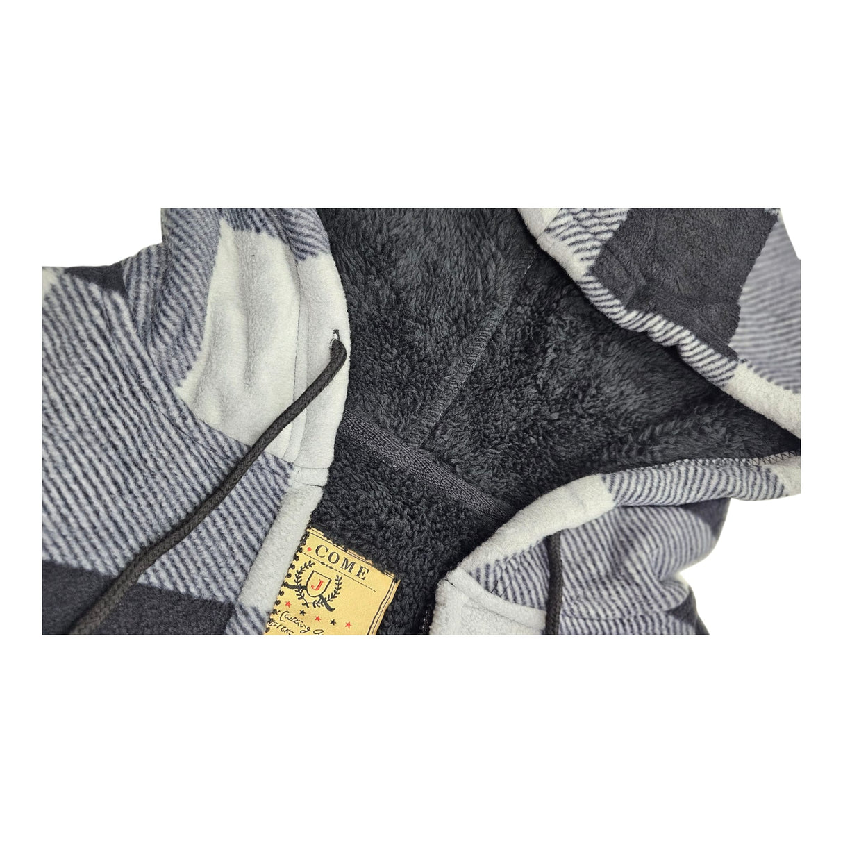 Campera a cuadros forrada