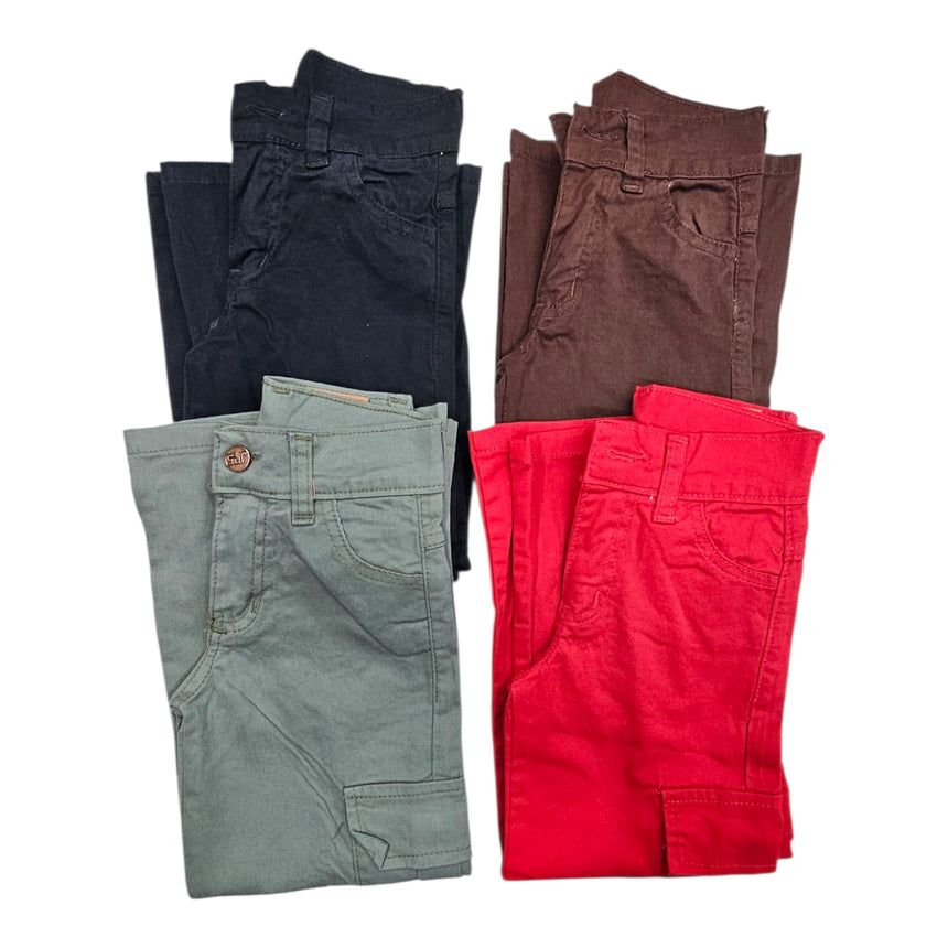 Wide leg cargo para niña