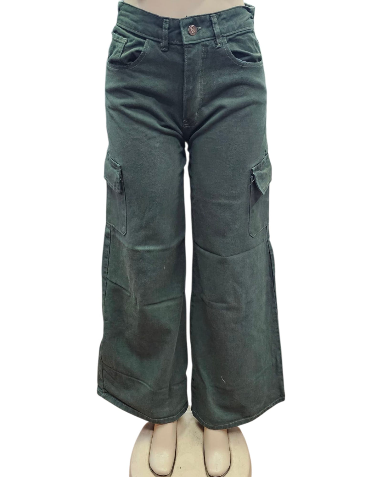 Wide leg cargo verde