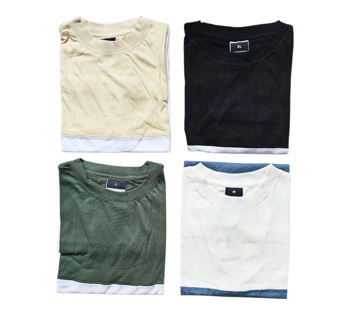 Remera confort combinada