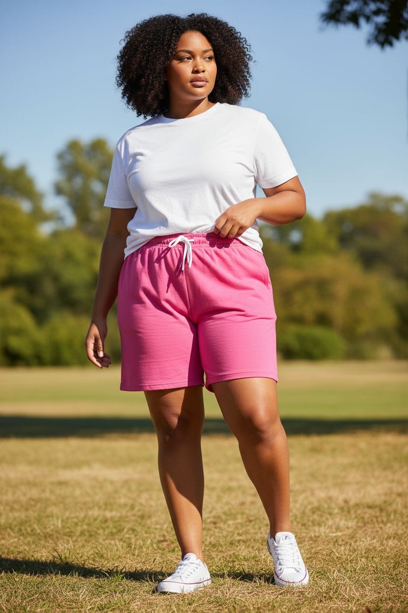 Short unisex en colores de algodon