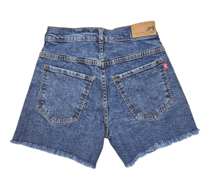 Short de jean desflecado oscuro
