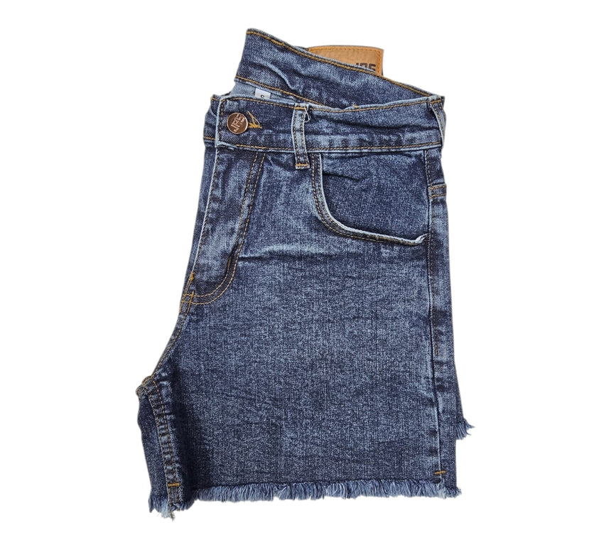 Short de jean desflecado oscuro