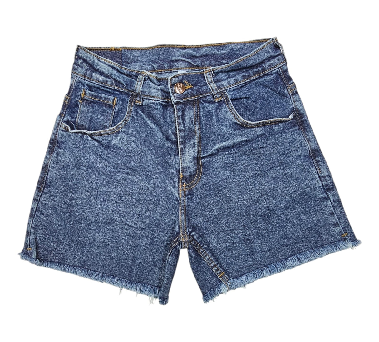 Short de jean desflecado oscuro