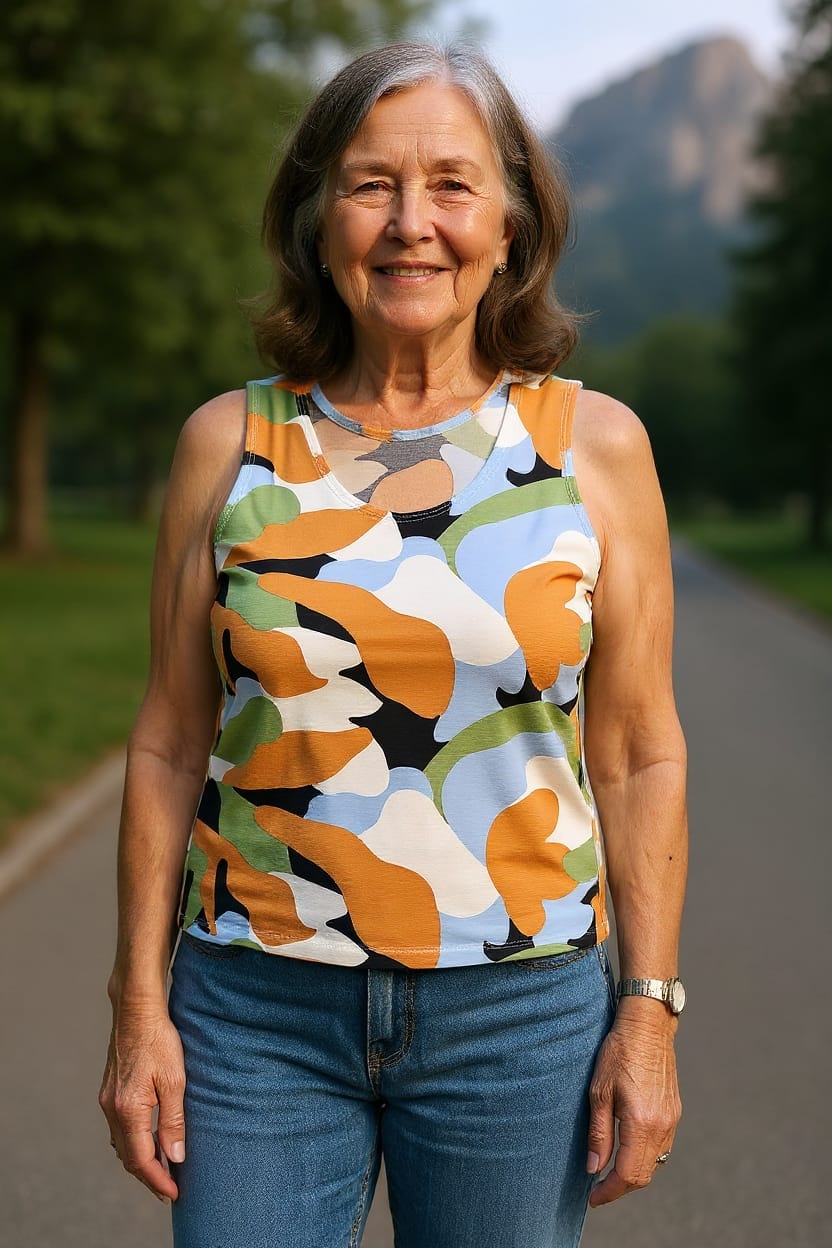 Musculosa animal print