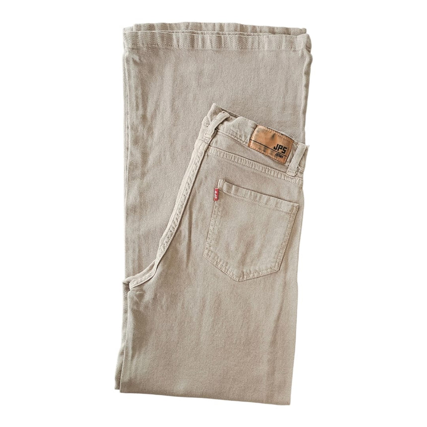 Jean wide leg beige