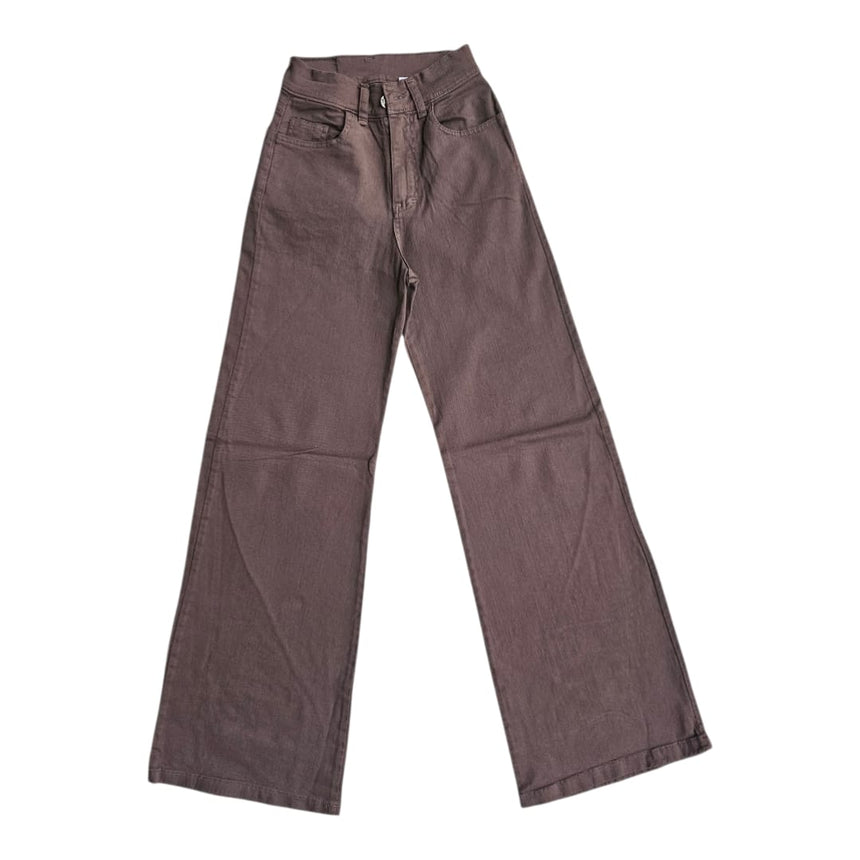Jean wide leg chocolate