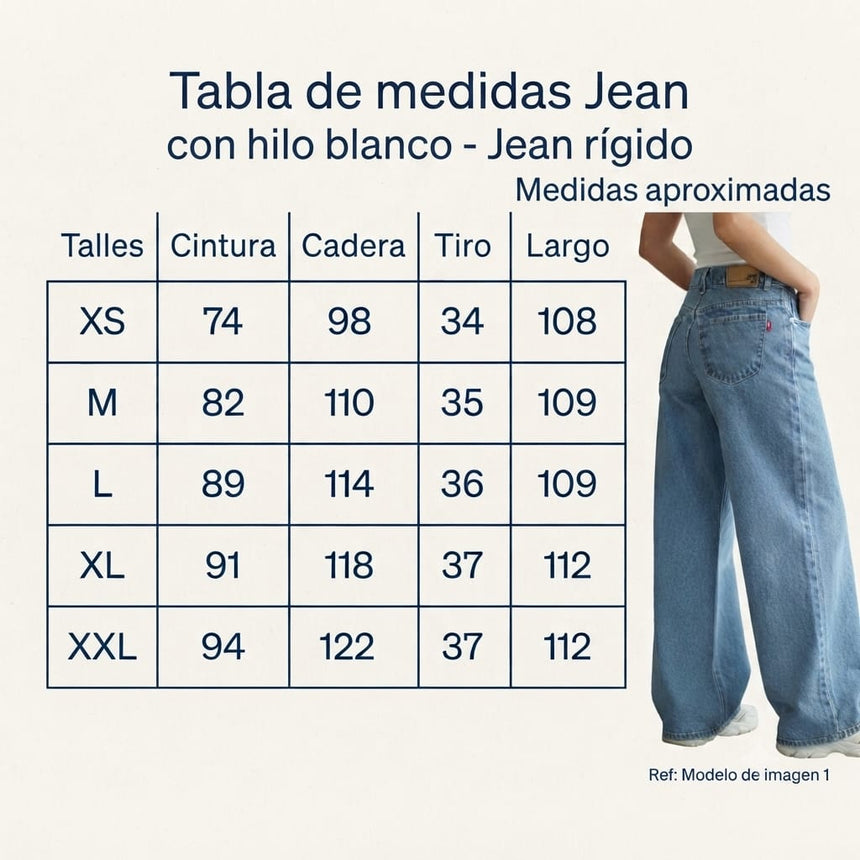 Wide leg rigido clarito