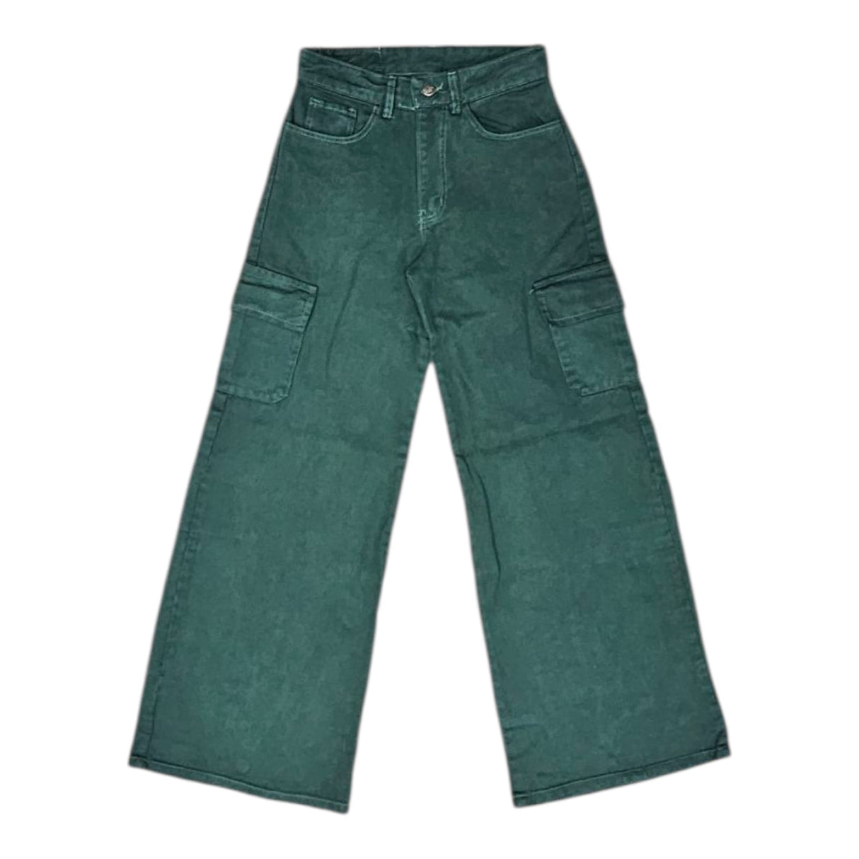 Wide leg cargo verde