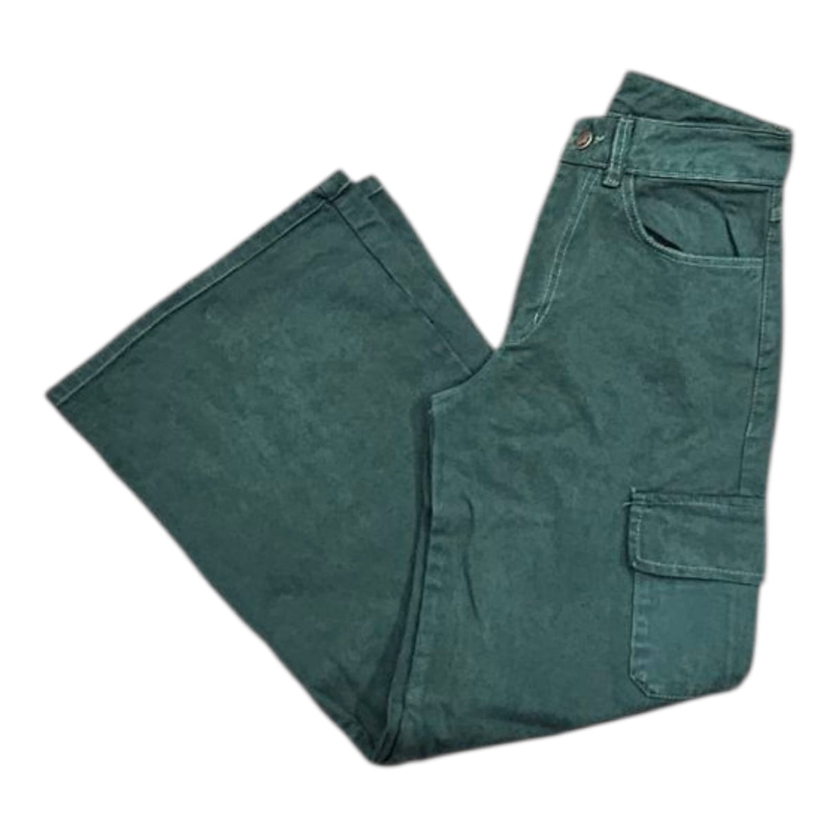 Wide leg cargo verde