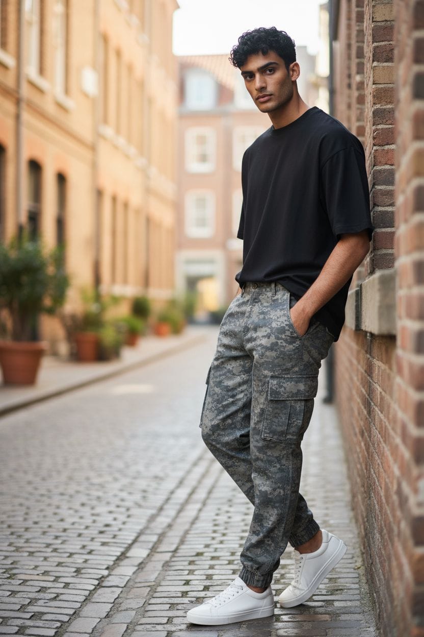 Babucha cargo camuflada