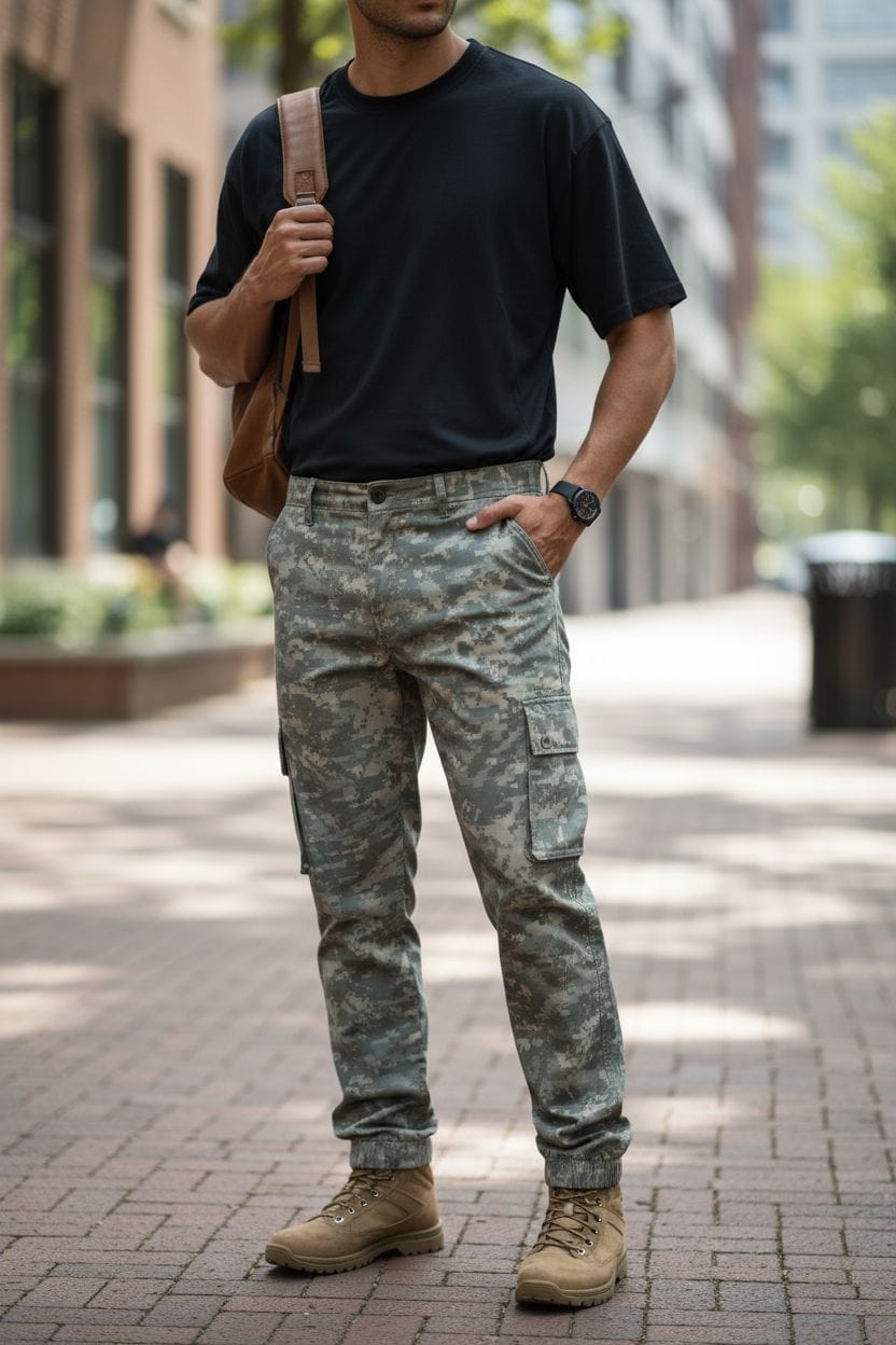 Babucha cargo camuflada