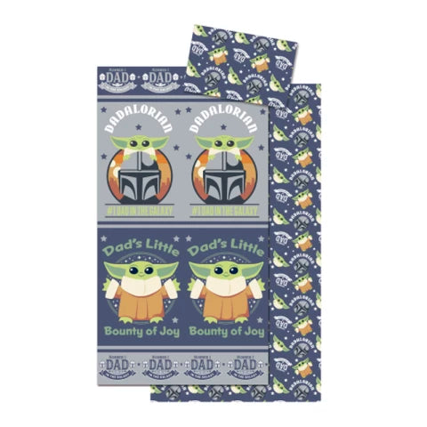 Juego Sábanas 1 Plaza Baby Yoda Microfibra