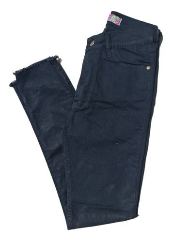 skinny tiro Alto Black Desflecado