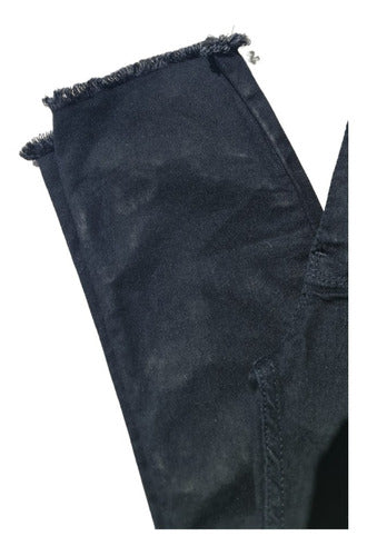 skinny tiro Alto Black Desflecado