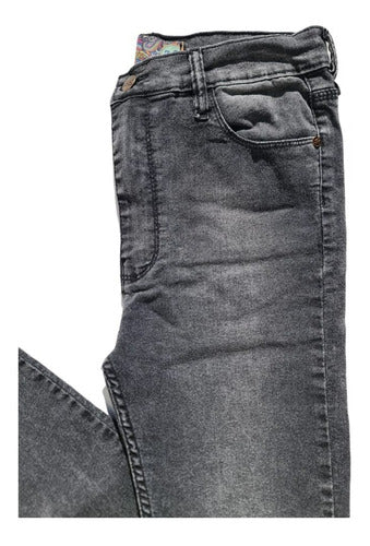 Jean Chupin Tiro Bajo Black/grey Localizado