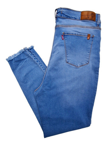 Jean Especial Claro Con Flecos