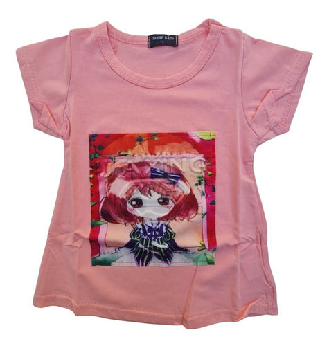 Remera Para Nena 3d