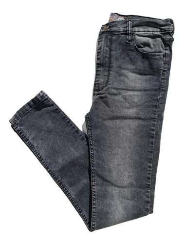 Jean Chupin Tiro Bajo Black/grey Localizado