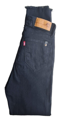 skinny tiro Alto Black Desflecado