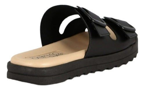 Sandalia Beira Rio 3 Hebillas Super Confort