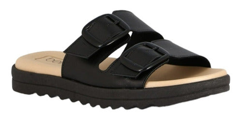 Sandalia Beira Rio 3 Hebillas Super Confort