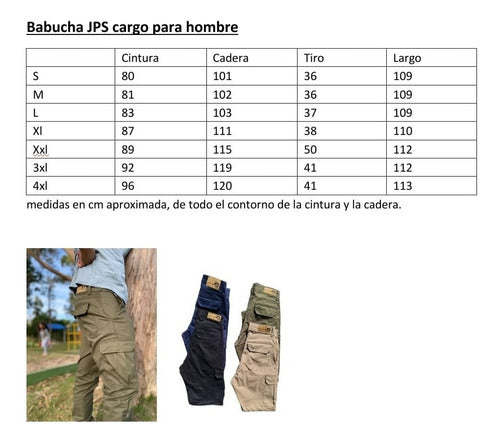 Pantalon Cargo Con Puño