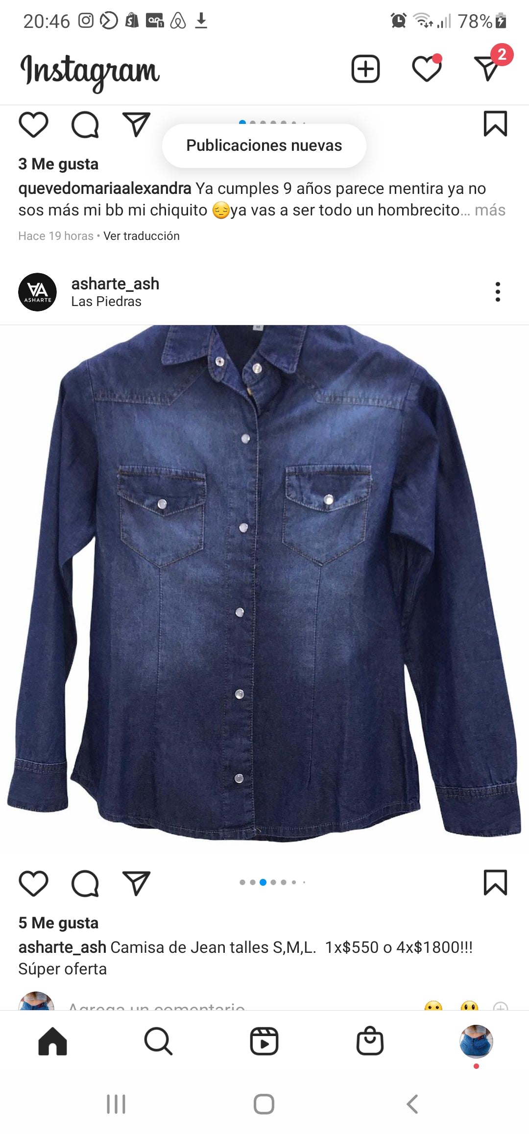Camisa de jean