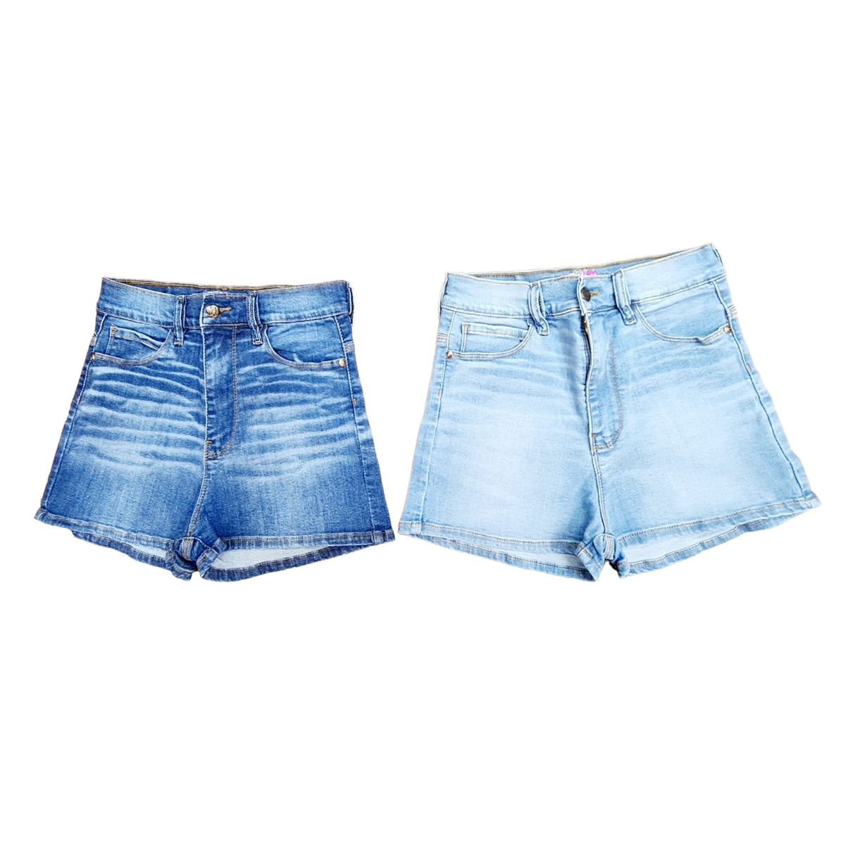 short de jean con bigotes