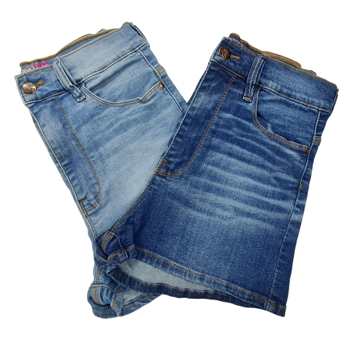 short de jean con bigotes