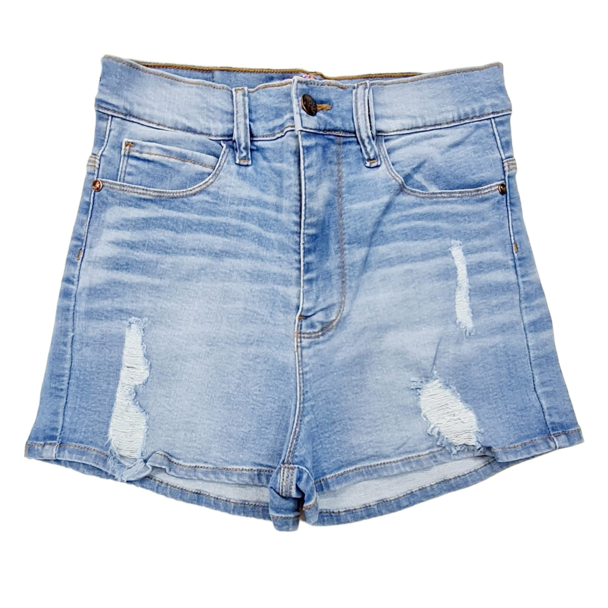 short de jean con bigotes y roturas