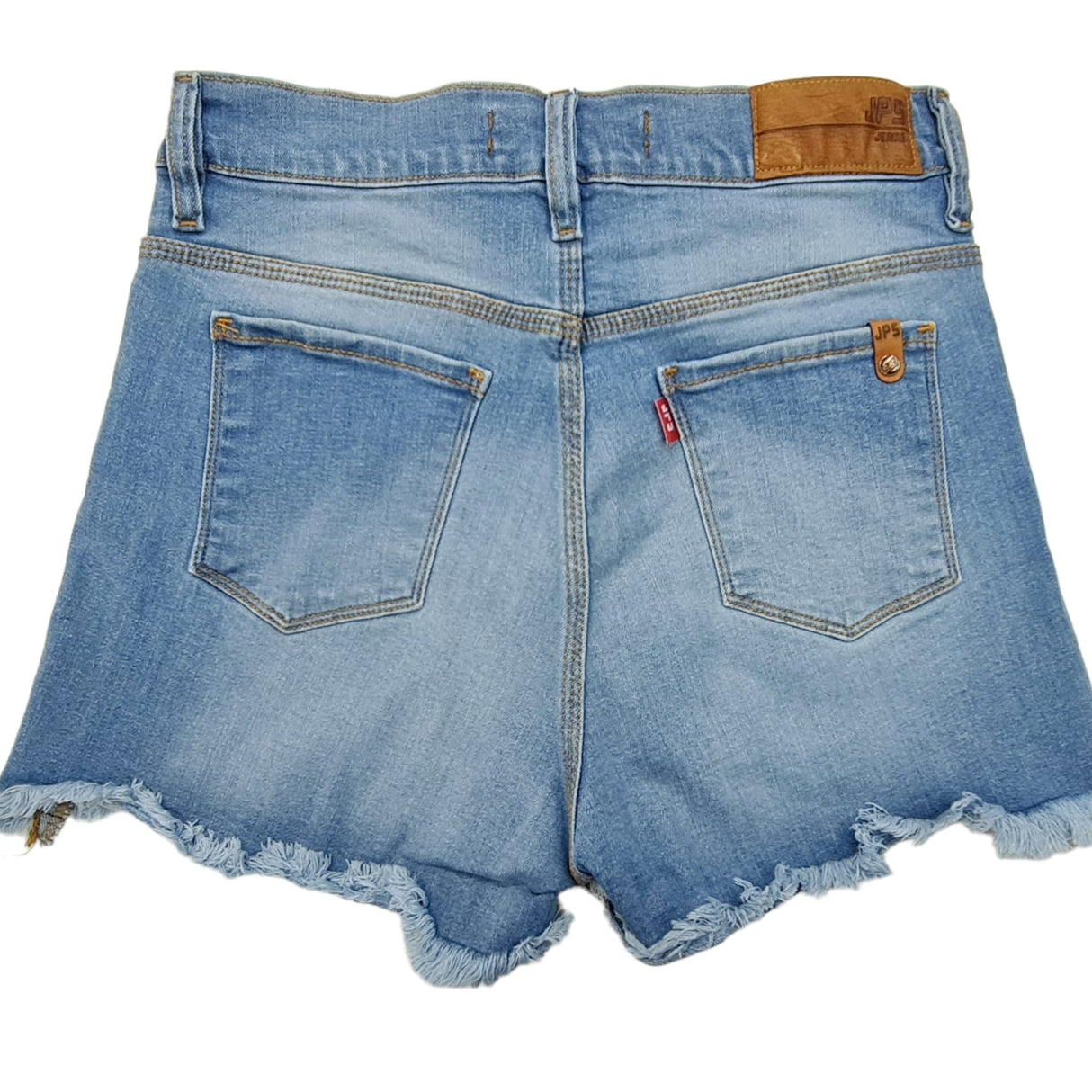 short de jean desflecado localizado