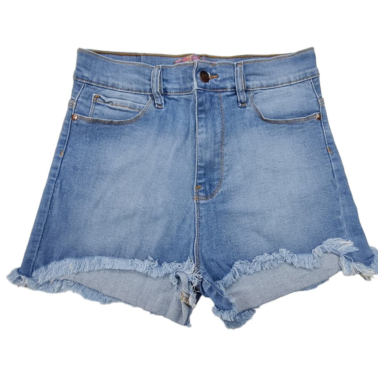 short de jean desflecado localizado