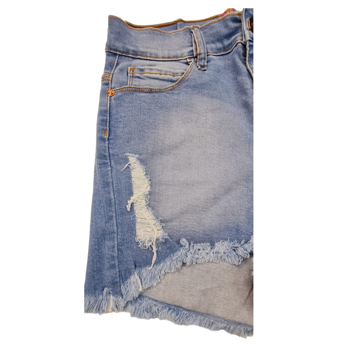 short de jean desflecado con roturas