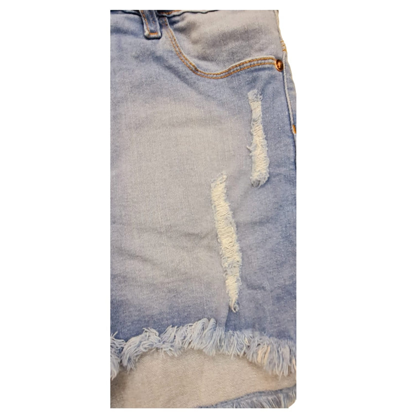 short de jean desflecado con roturas