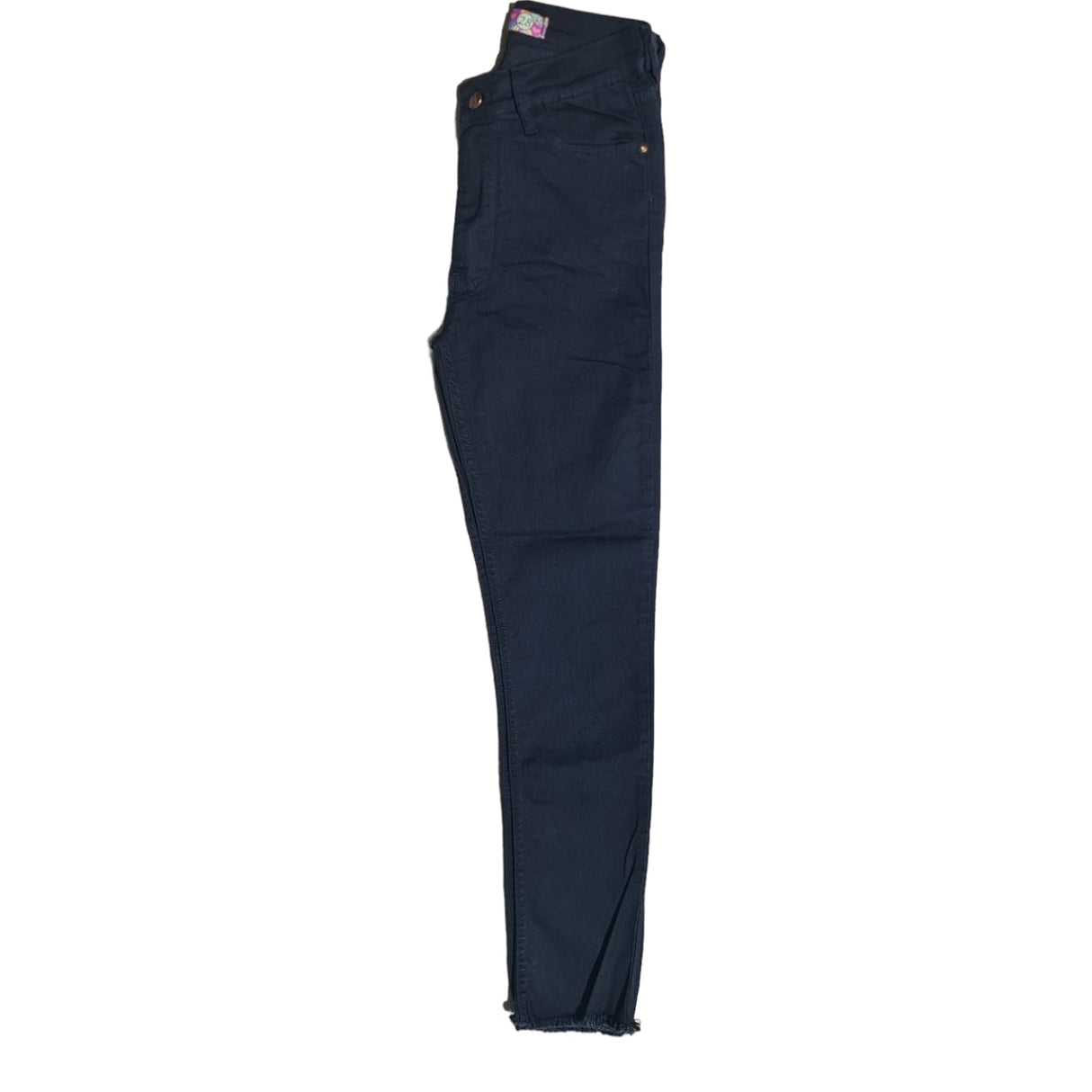 skinny tiro Alto Black Desflecado