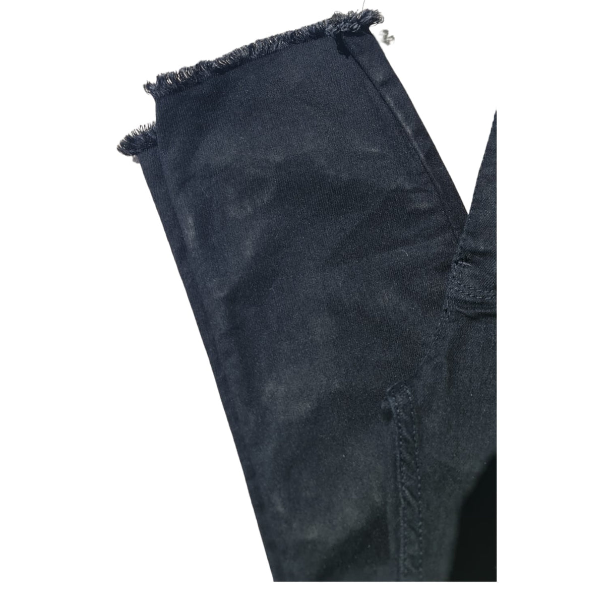 skinny tiro Alto Black Desflecado