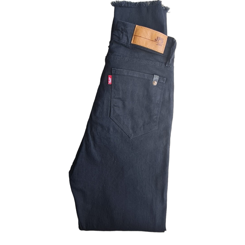 skinny tiro Alto Black Desflecado