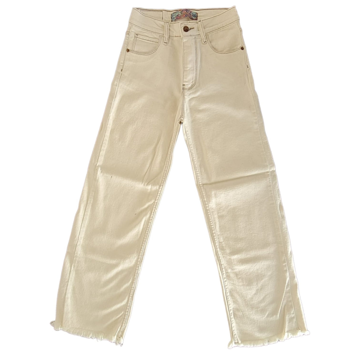 Pantalon en crudo ancho