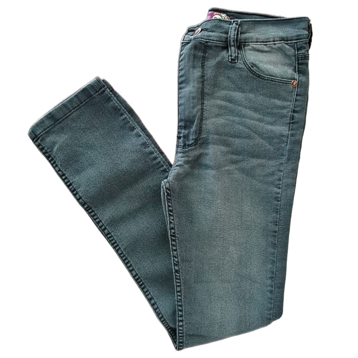 Skinny tiro bajo black/grey bigotes